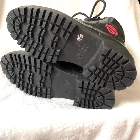 HARLEY DAVIDSON Chunky Lug Sole Grunge, Goth core Combat Moto Witchy Boots Sz 6 - Picture 14 of 15